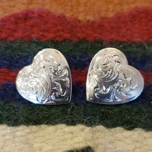 Montana Silversmiths Silver Heart Earrings
